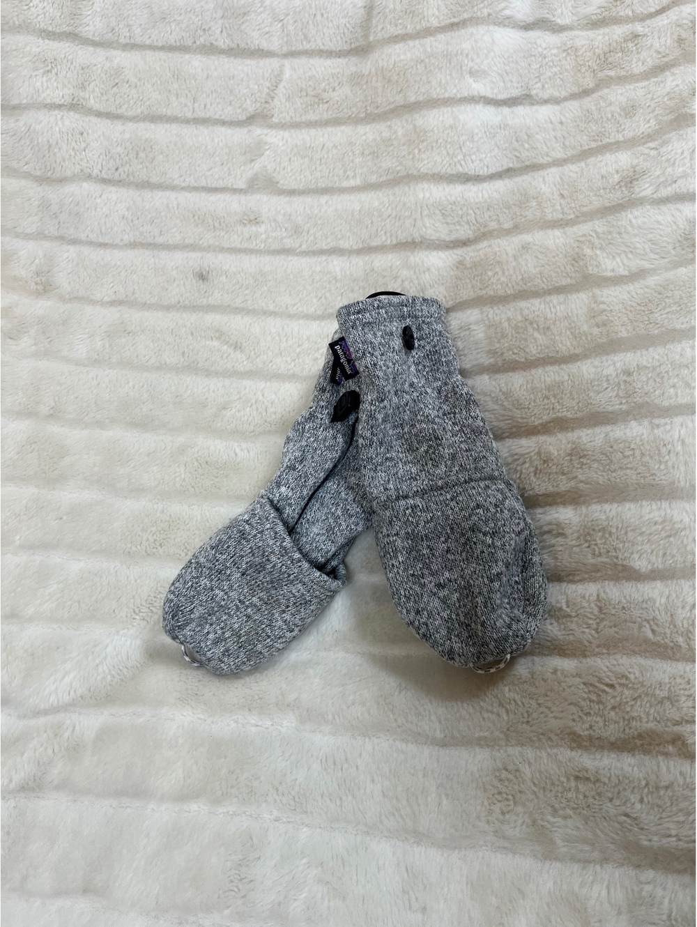 Patagonia Women's S Birch White Space Dye Knit Better Sweater Convertible Gloves